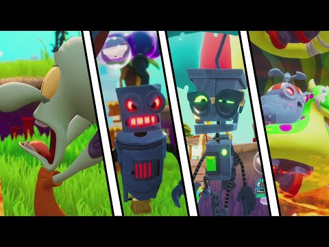 SpongeBob Battle for Bikini Bottom Rehydrated - All Robot Enemies Intro Cutscenes