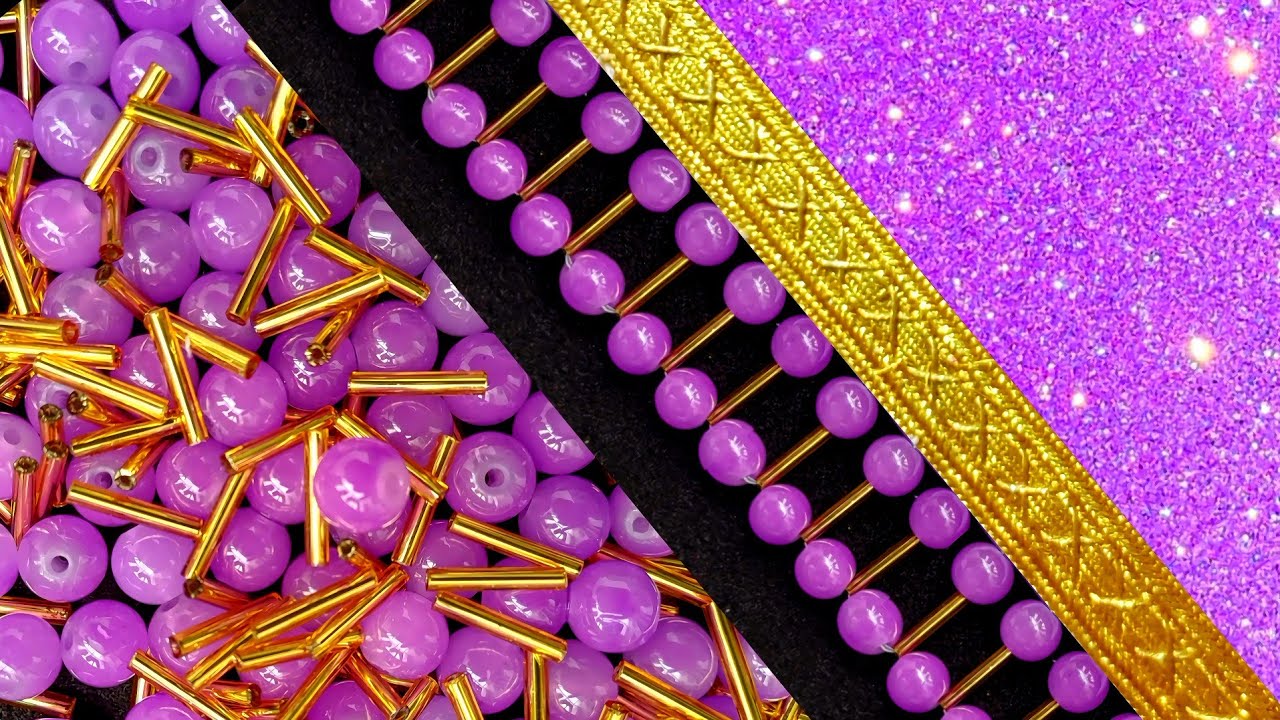 Very practical training and design of fringe embroidery—be sure to try it!"#DIY💜