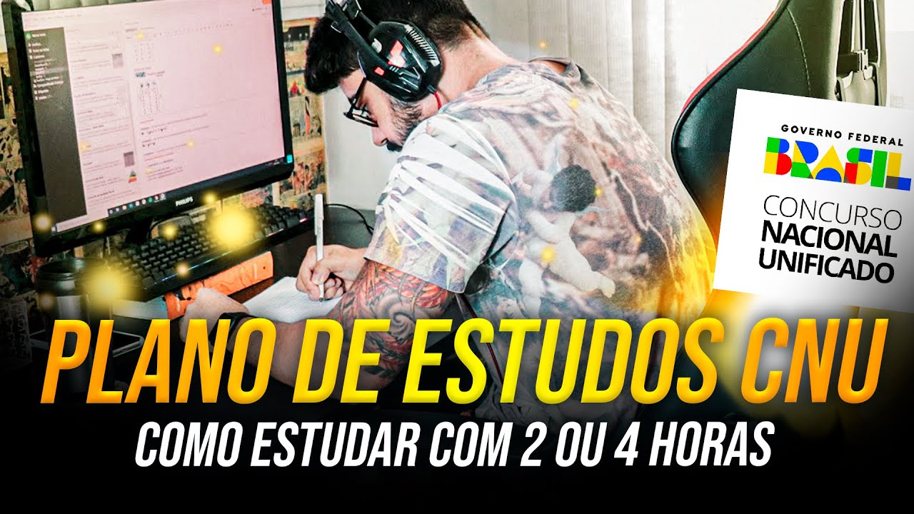 COMO EU ESTUDARIA PARA O CNU? MONTEI UM PLANO DE ESTUDO NA PRÁTICA