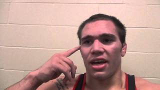 Jimmy Sheptock (MD) after 1st rnd win at 184 at 2014 NCAAs