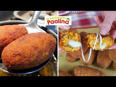 SUPPLI' AL TELEFONO โฟ๐ ricetta tipica della cucina romana. STREET FOOD