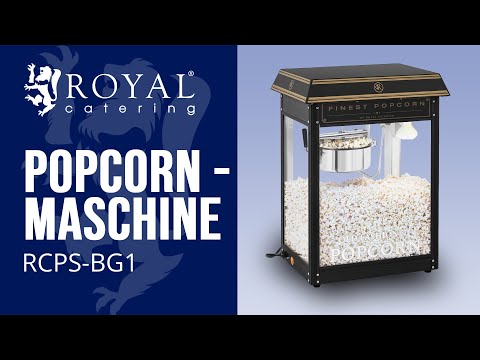 Video - Popcornmaschine - schwarz & golden