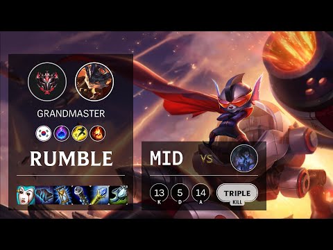 Rumble Mid vs Sylas - KR Grandmaster Patch 10.19