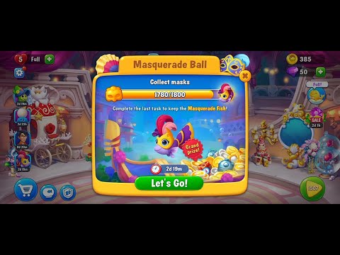 Fishdom Masquerade Ball 🐠 Unlocked Masquerade Fish