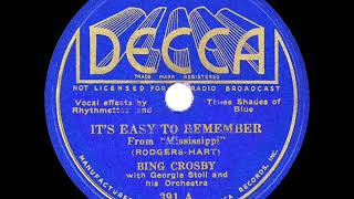 It's Easy To Remember Lyrics English Translation