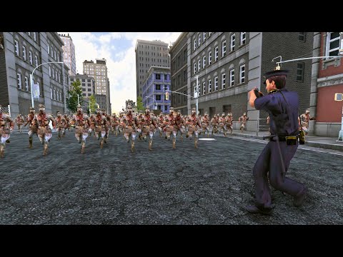 3,000,000 Zombies Attack City Center Protected by Humans - Ultimate Epic Battle Simulator 2 | UEBS 2