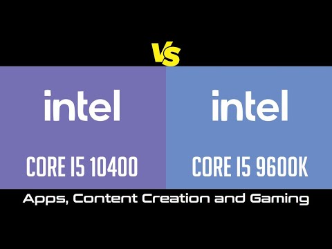 Intel Core i5 10400 vs Intel Core i5 9600K - Apps, Content Creation & Gaming Benchmark