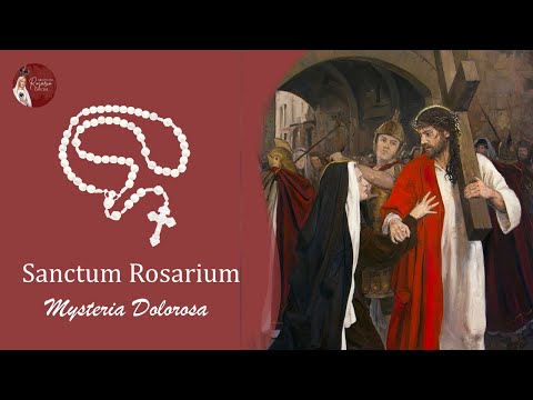 💔 Holy Rosary in Latin Sorrowful Mysteries with litanies - Meditated, with lyrics and pronunciation