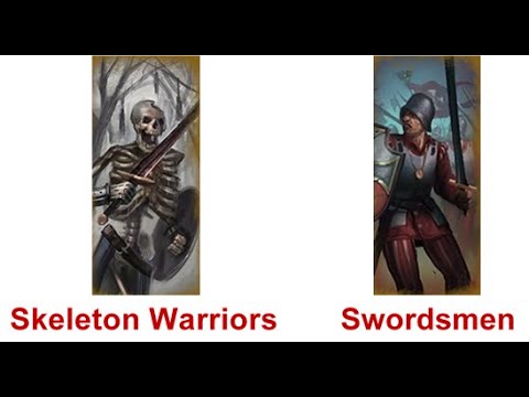 Total War: WARHAMMER 1vs1: Skeleton Warriors vs Swordsmen