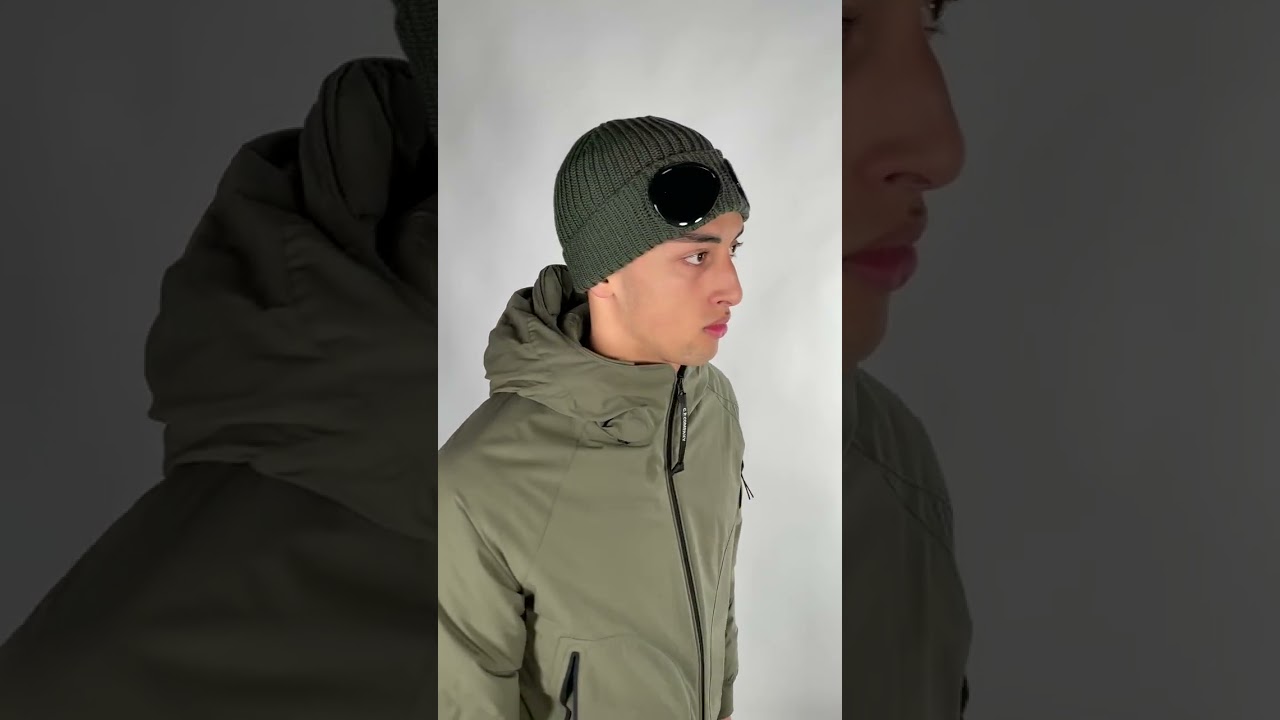 C.P. Company Caps-Beanie Green FW22