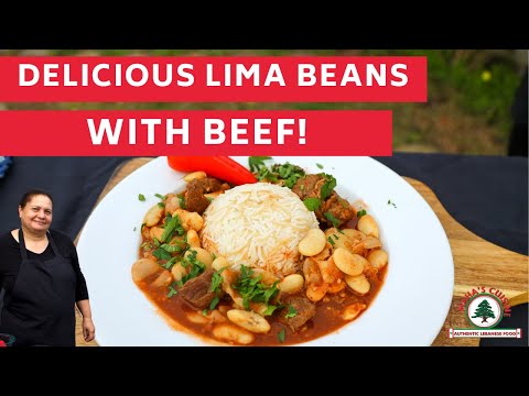 How to make Lebanese beef stew with fasolia (lima beans)