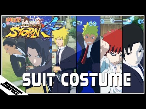 Naruto Ultimate Ninja Storm 4 - "SUIT COSTUMES" (Naruto, Sasuke, Sai, Gaara, Shikamaru & Minato)