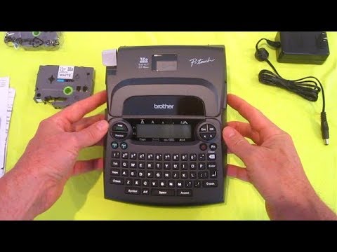 $ 25 Label Maker REVIEW Brother PT-1890sc vem com adaptador de energia e duas fitas TZe dymo epson