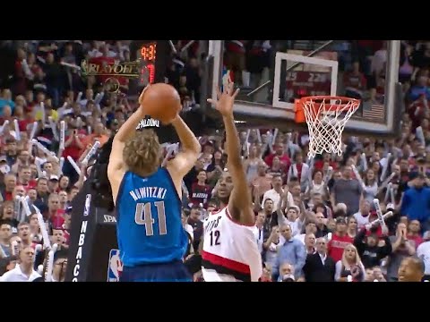Dirk Nowitzki - 2011 WC1R Game 6 (33pts 11reb) Highlights vs. Trailblazers