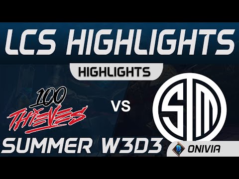 100 vs TSM Highlights LCS Summer 2020 W3D3 100 Thieves vs Team SoloMid by Onivia