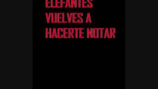elefantes vuelves a hacerte notar