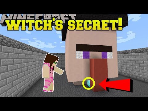 Minecraft: THIS WITCH HAS A SECRET!!! - Halloween Find The Button - Custom Map