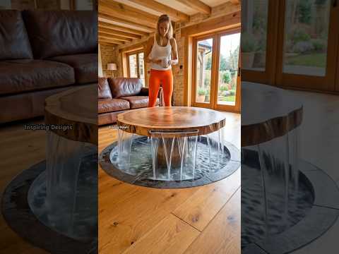 Wow! Absolutely stunning waterfall coffee table! 😱👏 #interiordesign