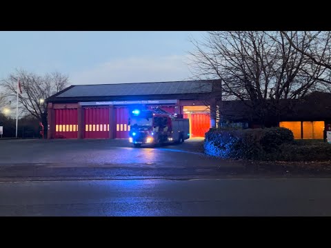 Greater Manchester Fire & Rescue - Manchester Central Pump Turnout