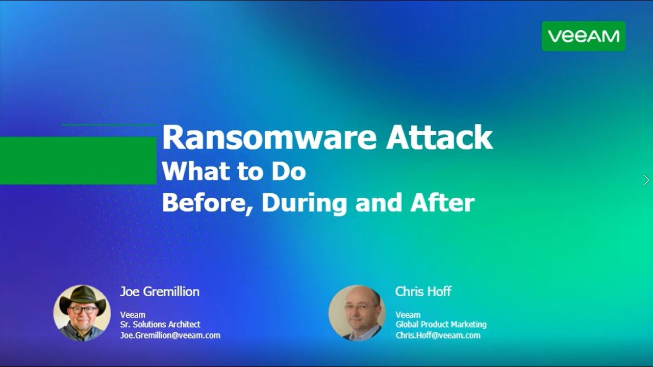 7 Ransomware Mistakes Enterprises Make Before, During and After an Attack video