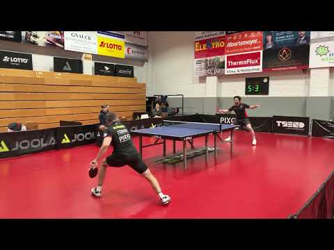 Table Tennis experiment with Dr.Neubauer Anti - Chris Albrecht (TTR:2121) Season 24/25 German league