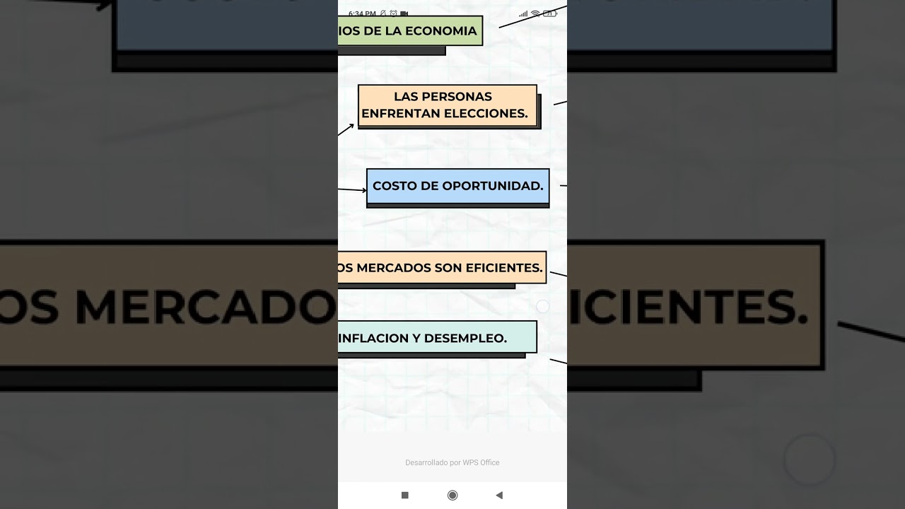 Presentación principio de economía por Gregory Mankiw , mapa conceptual.