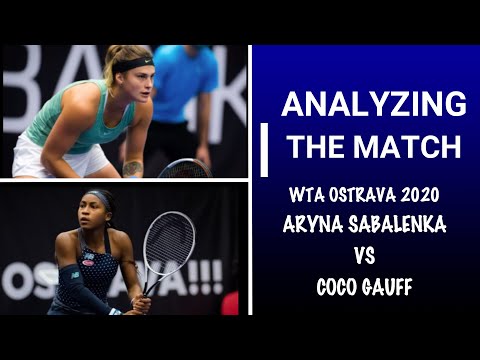 Analyzing the Match - Aryna Sabalenka vs Cori Gauff - WTA Ostrava 2020 - Highlights
