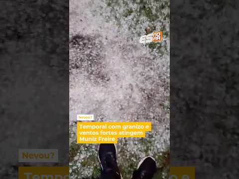 Temporal com ventos fortes atingem Muniz Freire