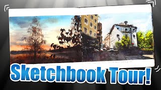 Learn how to do watercolor: Mike Bajer shows his Sketchbook!