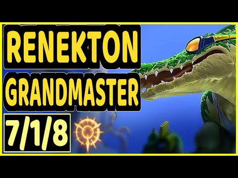 TRUKLAX (RENEKTON) - 7/1/8 KDA TOP GAMEPLAY - EUW Ranked GRANDMASTER