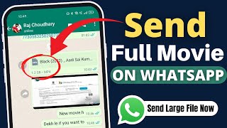 How to Send Large Video on WhatsApp | How to send full movie on WhatsApp