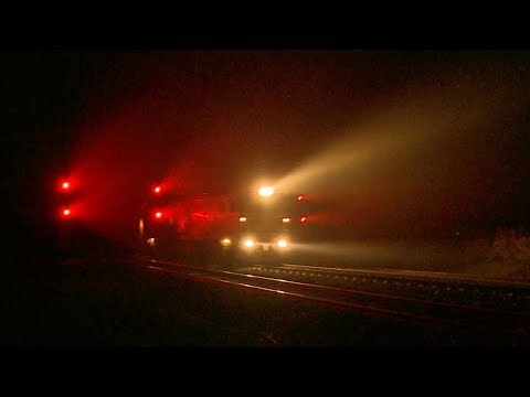 Pacific National 7727V Grain Train In Night Fog - PoathTV Australian Railways