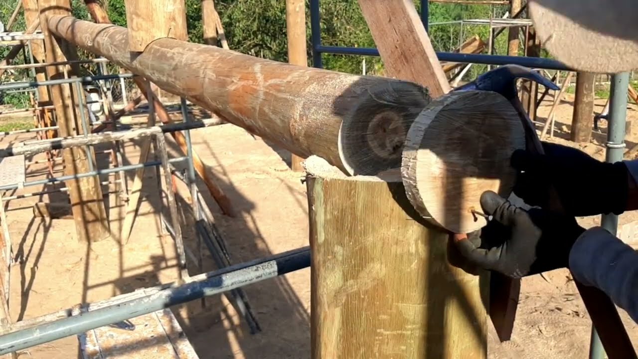 ESSA É A MANEIRA MAIS FÁCIL, PARA ENCAIXAR MADEIRA DE EUCALIPTO REDONDO.