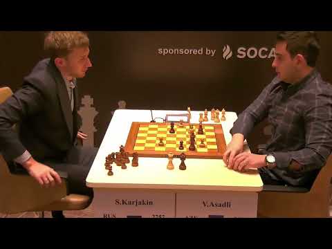 CARO-KANN!! Sergey Karjakin vs Vugar Asadli || Gashimov Memorial 2021 - R6