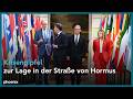 Pressekonferenz Krisengipfel Zur Lage In Der Straße Von Hormus U A Mit Kanzler Friedrich Merz