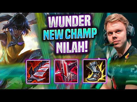 WUNDER TRIES NEW CHAMPION NILAH! - FNC Wunder Plays Nilah ADC vs Zeri! | Season 2022