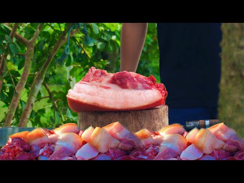 Manipuri Village style Pork Curry  Recipe | Oaksha Thongba | Countryside Cooking 