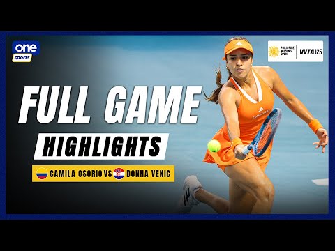 Camila Osorio 🇨🇴 vs. Donna Vekic 🇭🇷| FULL GAME HIGHLIGHTS | 2026 Philippine Women’s Open Finals