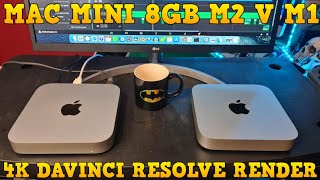 M2 Vs M1 Mac mini DaVinci Resolve 4K Render Test, Is It Worth Upgrading?