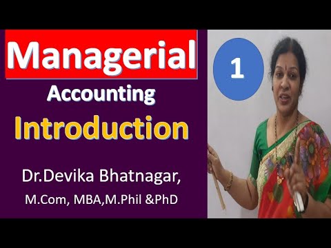 1 Managerial Accounting Introduction