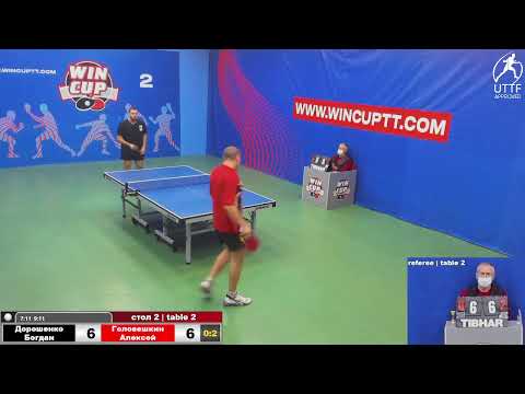Дорошенко Богдан 0-3 Головешкин Алексей  Восток 4 WIN CUP 27.10.2021. Прямой эфир Зал 2.
