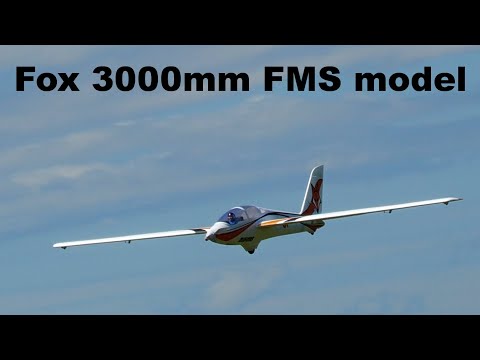 Fox 3000mm FMS model | RC motor glider | 4K | Holesov 2021