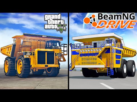 GTA 5 DUMP TRUCK VS BeamNG DRIVE DUMP TRUCK - WHICH MOD IS BEST ?