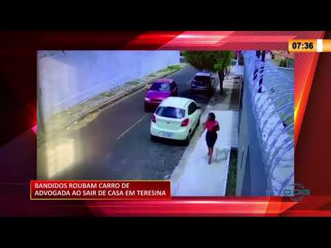 Bandidos roubam carro de advogada quando esta saiÌa de casa em Teresina 16 09 2020