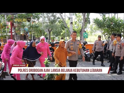 POLRES GROBOGAN AJAK LANSIA BERBELANJA SEMBAKO