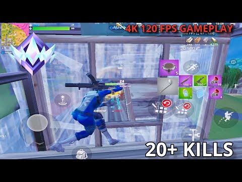 Fortnite Mobile UNREAL Ranked 21 Kill Gameplay | iPad Pro M4 | (120FPS)