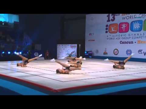 WCH Aeróbic Cancún 2014 - (FINAL) GROUPS - HUNGARY - HUN  (20,400)