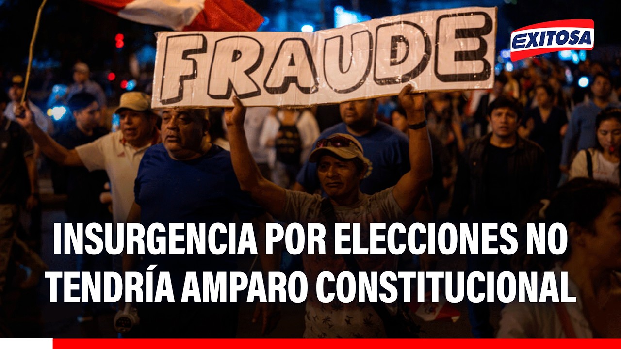 🔴🔵 Derecho a la insurgencia por supuesto "fraude electoral" no tendría amparo constitucional