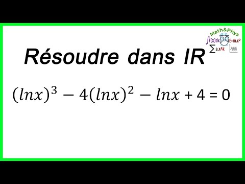 FONCTION LOGARITHME NÉPÉRIEN - RÉSOUDRE UNE ÉQUATION - [EXERCICE 4]