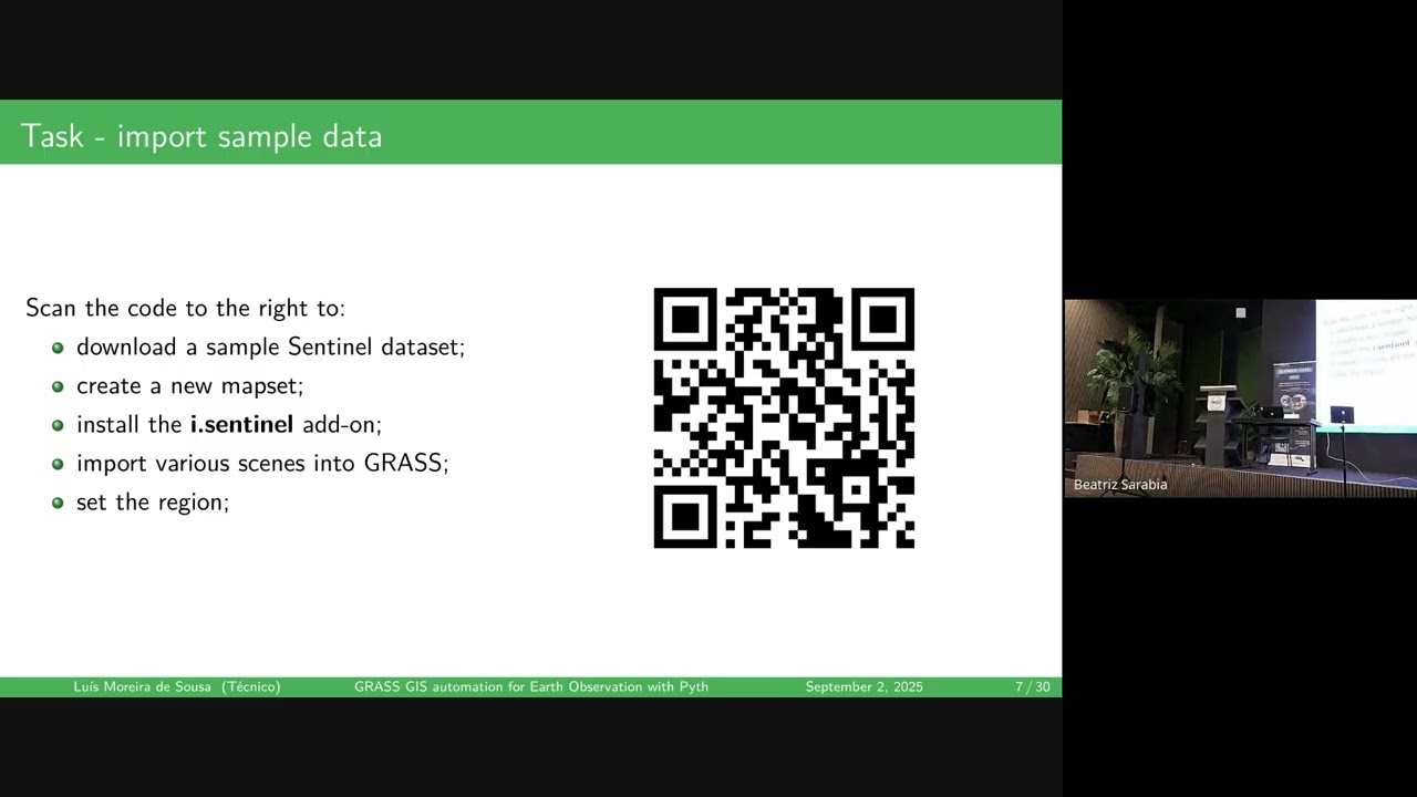 Luis de Sousa: GRASS GIS automation for Earth Observation with Python, R and Julia